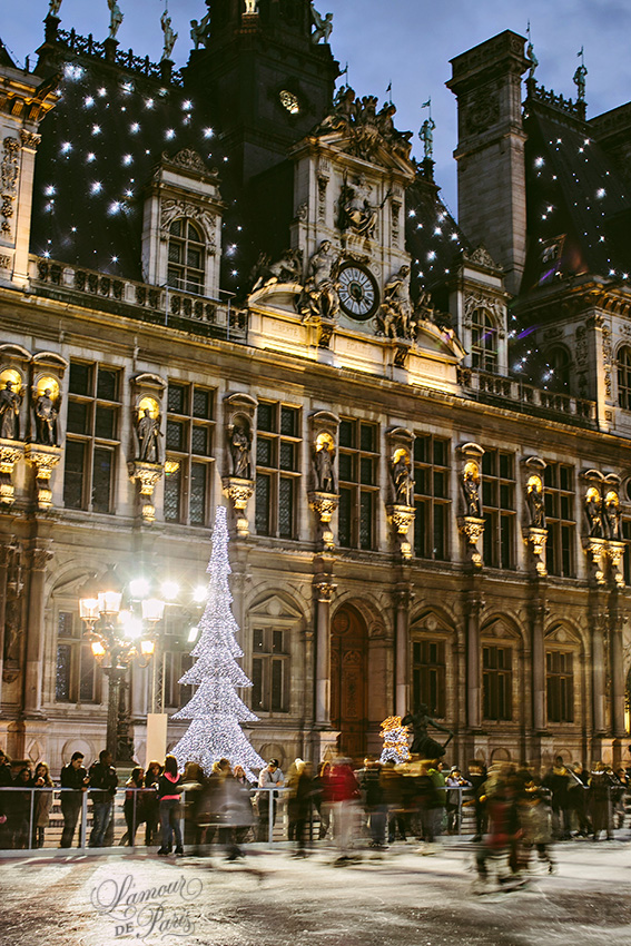 hoteldeville Information for lovers in Paris on the guided tour and ice skating rink at Hotel de Ville in Paris