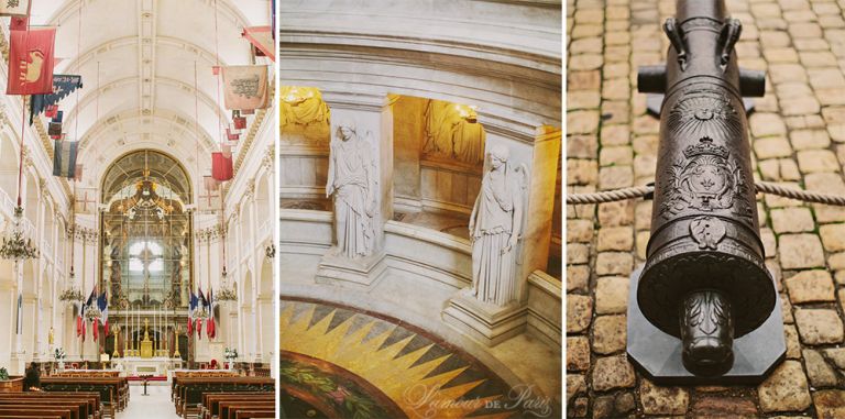 Paris Army Museum, also known as the Musée de l'Armée, photographed by Paris wedding photographer Stacy Reeves for L'amour de Paris