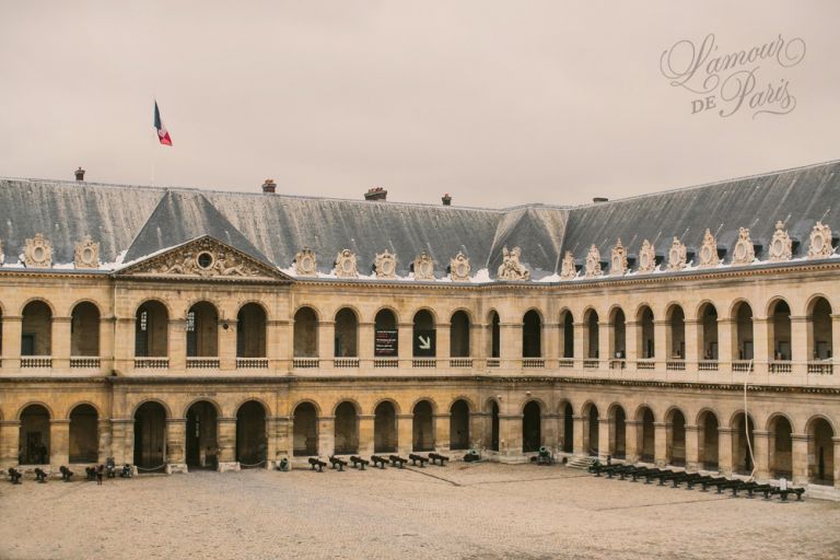 Paris Army Museum, also known as the Musée de l'Armée, photographed by Paris wedding photographer Stacy Reeves for L'amour de Paris