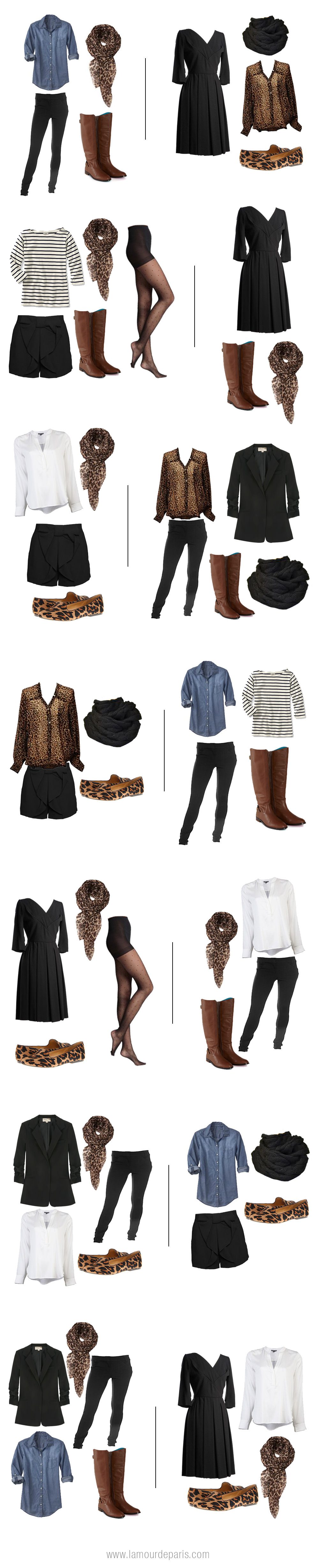 Two weeks worth of outfits from one carry on suitcase! || Lamour de Paris How to pack for Europe in a carry on suitcase only, by L'Amour de Paris travel planning blog
