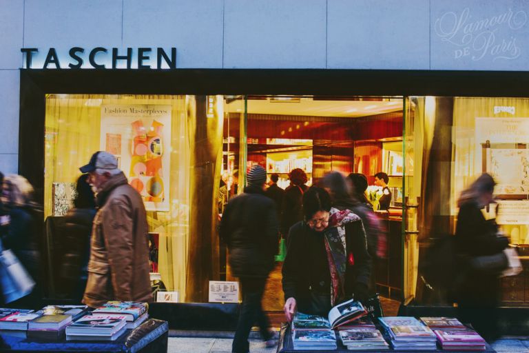 The famous Taschen Bookstore in Saint Germain des Pres in Paris