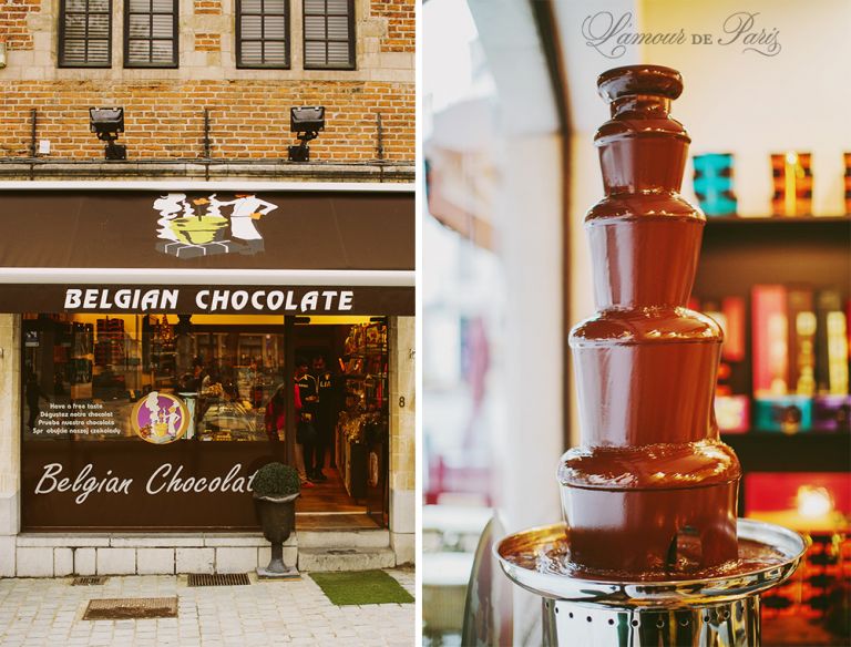 Chocolate shop in Brussels, Belgium