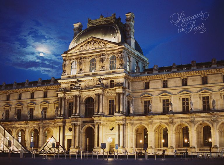 Photo of the Musee du Louvre also known as the Louvre Museum by Paris photographer Stacy Reeves