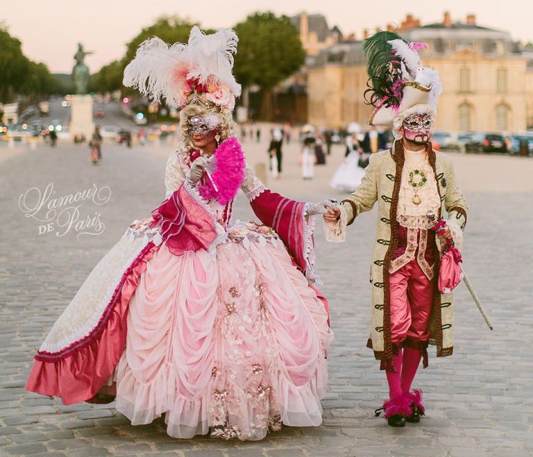 The Grand Masked Ball of Kamel Ouali, costumed masquerade ball held in the Orangerie of the Versailles Palace near Paris