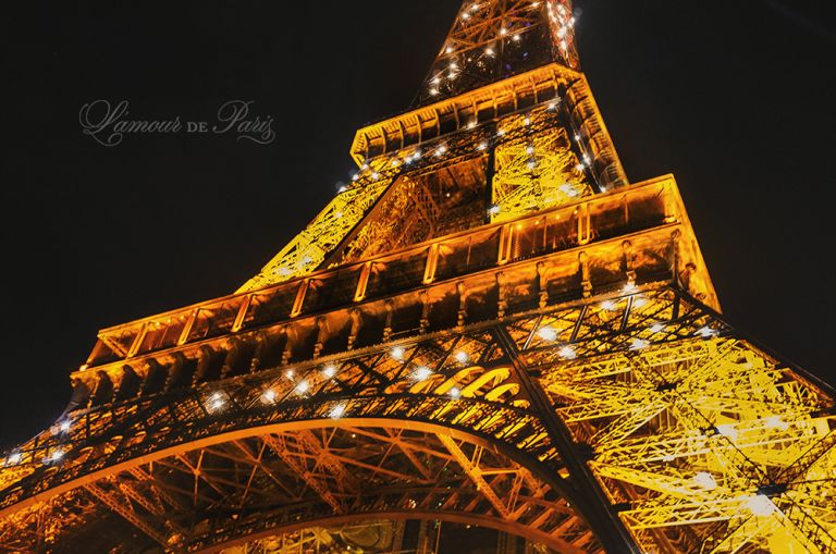 Eiffel Tower at night, by Paris photographer Stacy Reeves