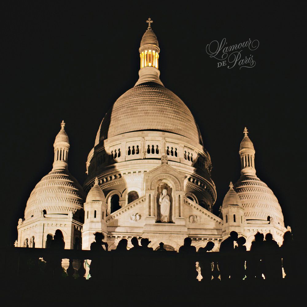 Sacre Coeur at Night by Paris photographer Stacy Reeves