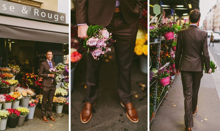 Paris elopement wedding ceremony at the Eiffel Tower, portrait photography at the Pont Alexandre III, Notre Dame de Paris, Pont des Arts love lock bridge, and a first dance and cake cutting at the Louvre at night. Photography by Stacy Reeves for destination wedding blog Lamour de Paris.