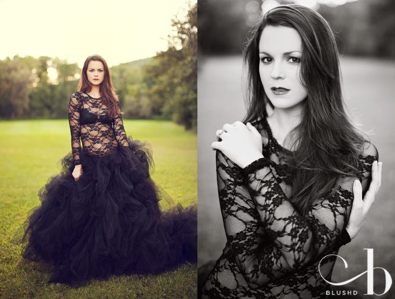 Black tulle skirt fantasy boudoir session