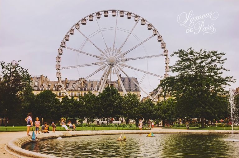 Roue de Paris ferris wheel in the Tuileries gardens