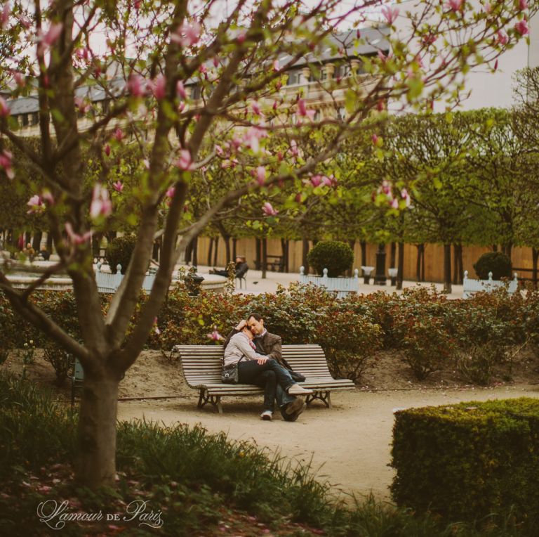 Lovers in a Paris Garden
