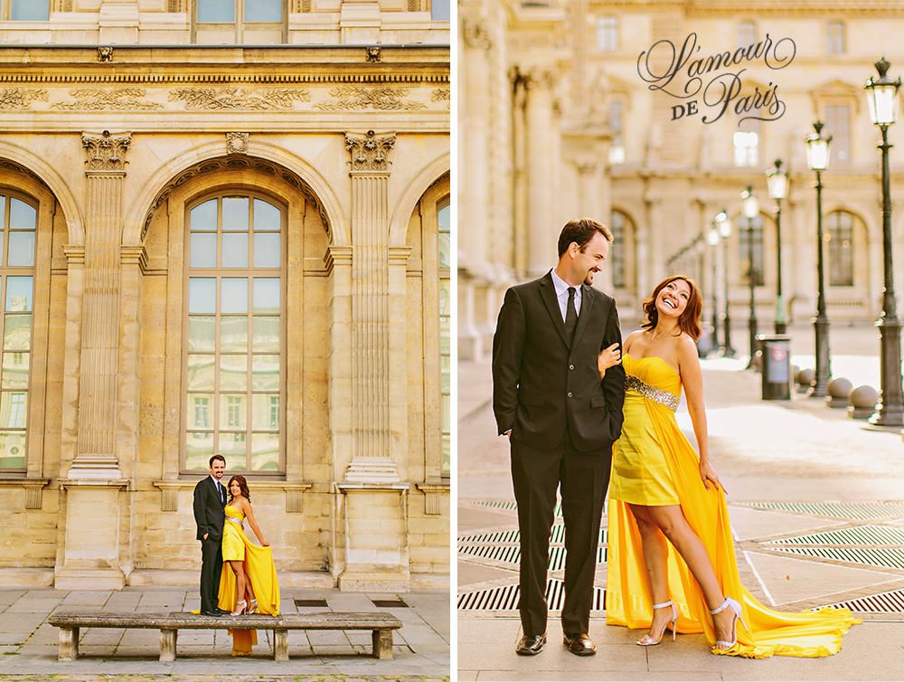 Paris engagement photo session