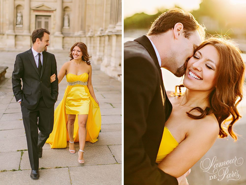 Paris engagement photo session