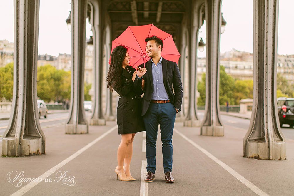 Surprise Paris proposal and portrait photo session