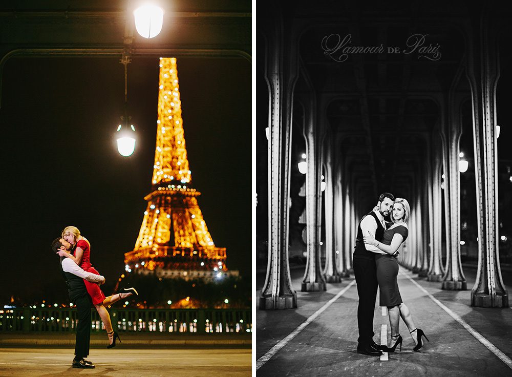 Eiffel tower portrait session in Paris 