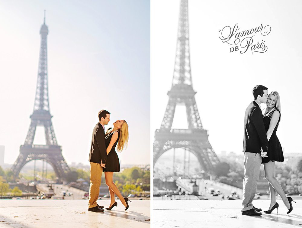 Cute Paris engagement session