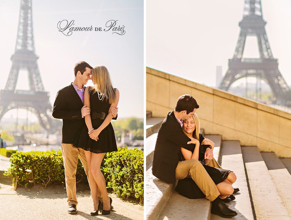 Cute Paris engagement session