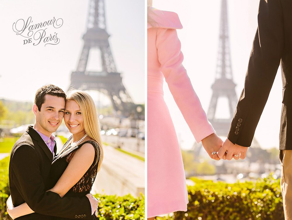 Cute Paris engagement session