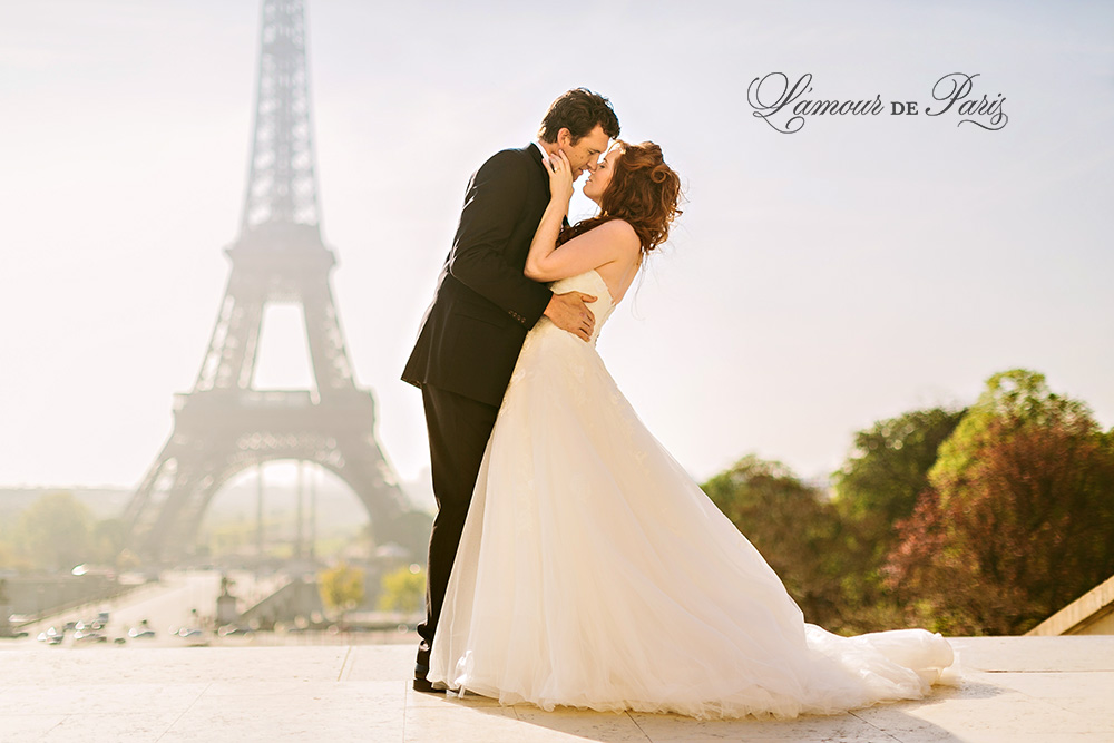 Eiffel Tower Wedding Portraits L Amour De Paris Eiffel Tower Bride And Groom Portrait Session In Paris