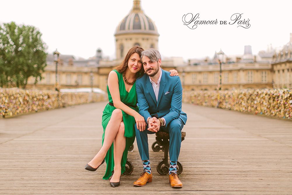 Romantic portrait photos in Paris