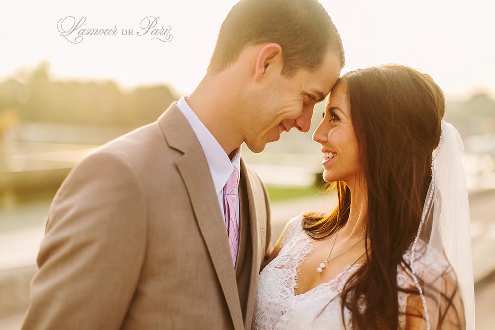 Beautiful Paris elopement wedding at the Eiffel Tower and the Louvre by Stacy Reeves for Lamour de Paris photographers