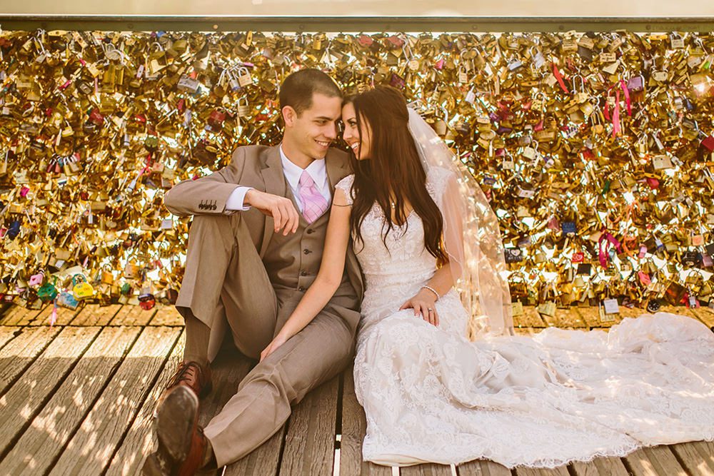 Beautiful Paris elopement wedding at the Eiffel Tower and the Louvre by Stacy Reeves for Lamour de Paris photographers