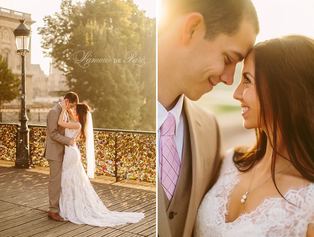 Beautiful Paris elopement wedding at the Eiffel Tower and the Louvre by Stacy Reeves for Lamour de Paris photographers