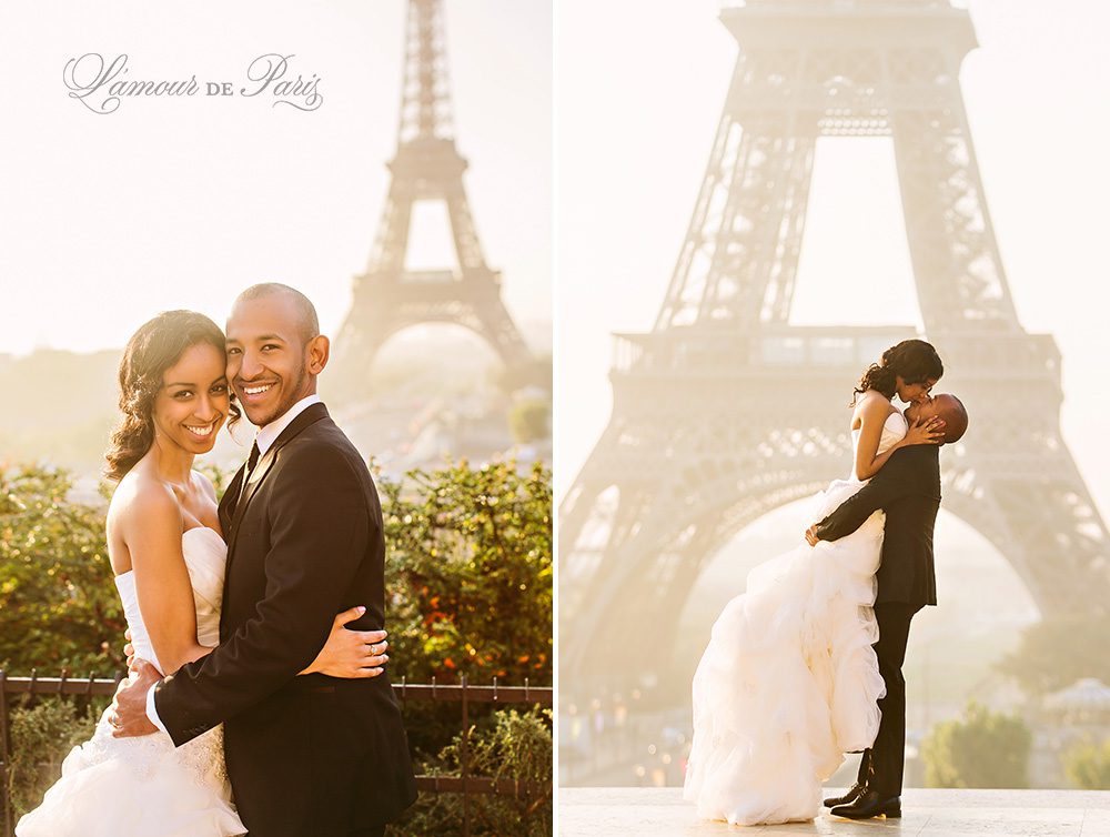 Stunning wedding photos in Paris by the Eiffel Tower by Lamour de Paris