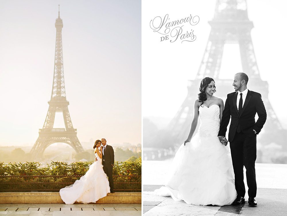 Stunning wedding photos in Paris by the Eiffel Tower by Lamour de Paris
