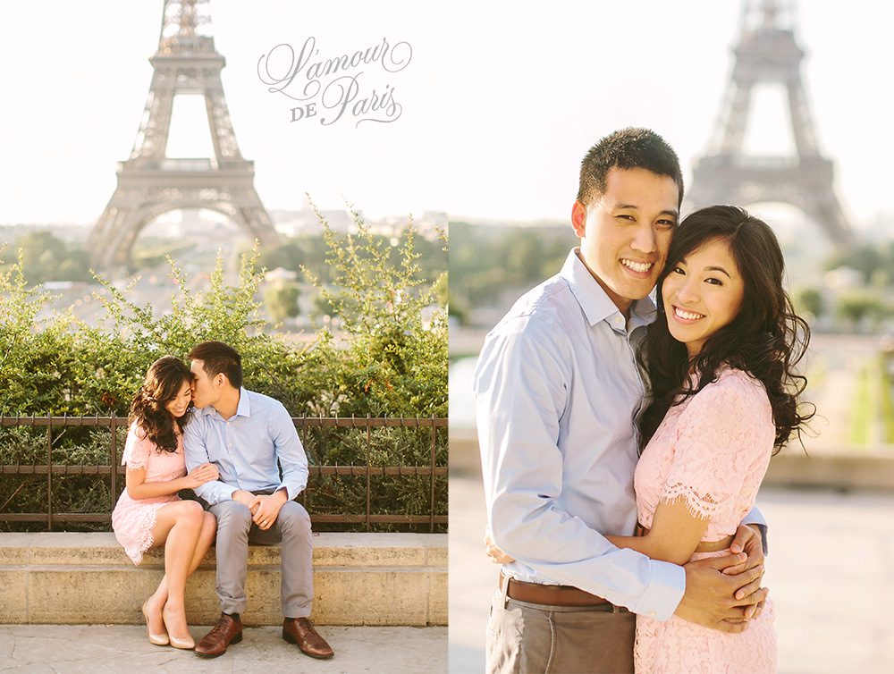 Sharon and Ivan's Paris portrait session at the Eiffel Tower
