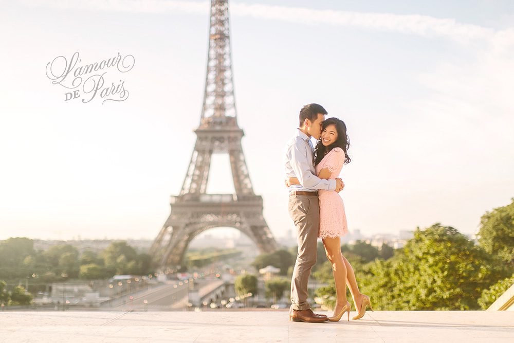 Sharon and Ivan's Paris portrait session at the Eiffel Tower