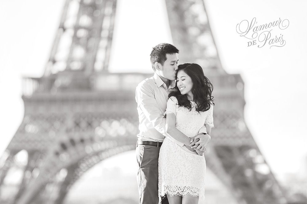 Sharon and Ivan's Paris portrait session at the Eiffel Tower