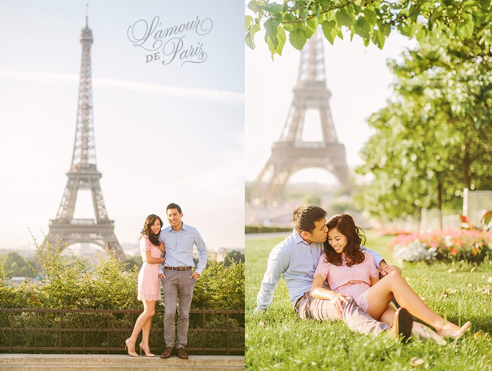 Sharon and Ivan's Paris portrait session at the Eiffel Tower