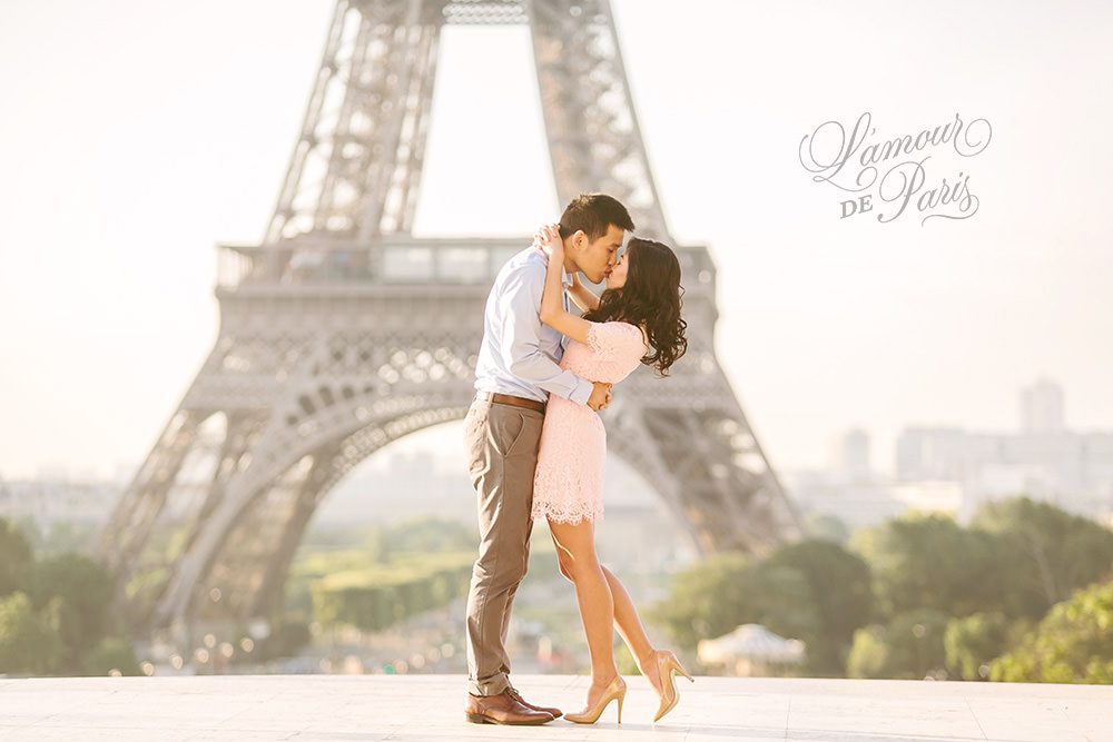 Sharon and Ivan's Paris portrait session at the Eiffel Tower