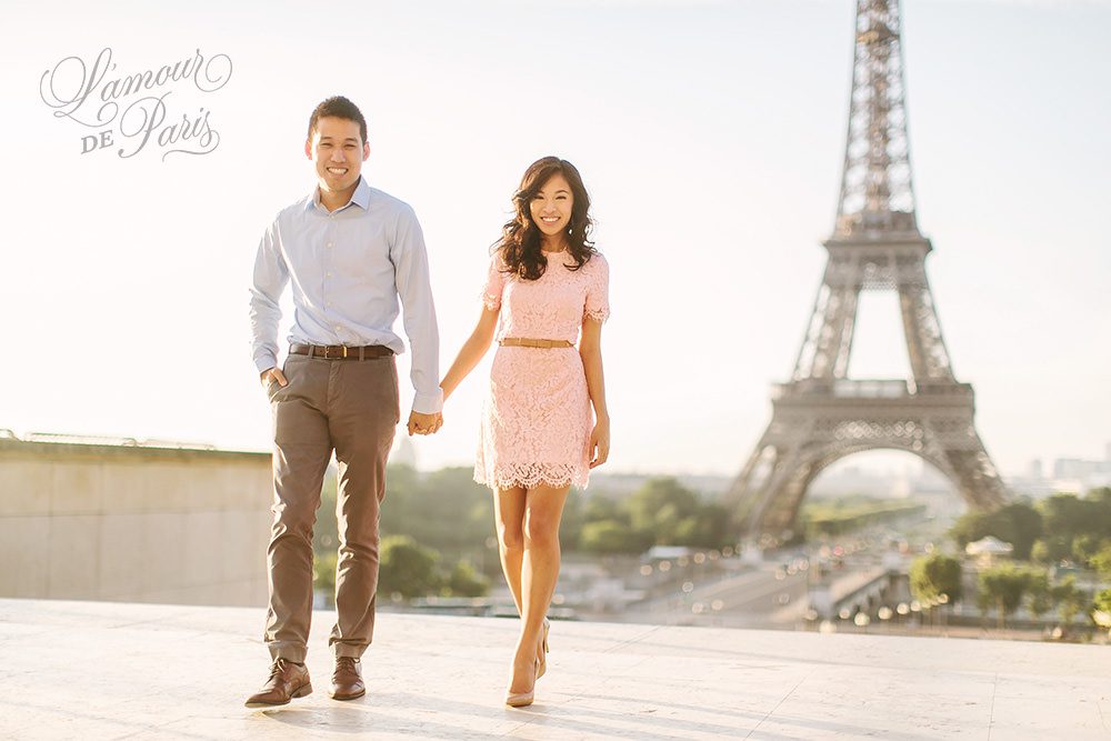 Sharon and Ivan's Paris portrait session at the Eiffel Tower
