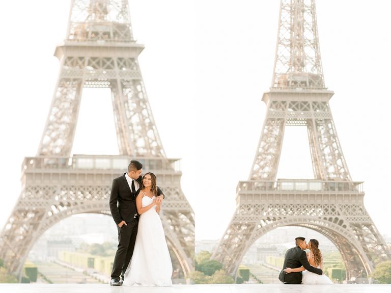 paris wedding at eiffel tower 