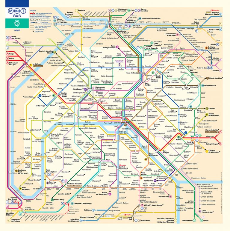 paris metro map