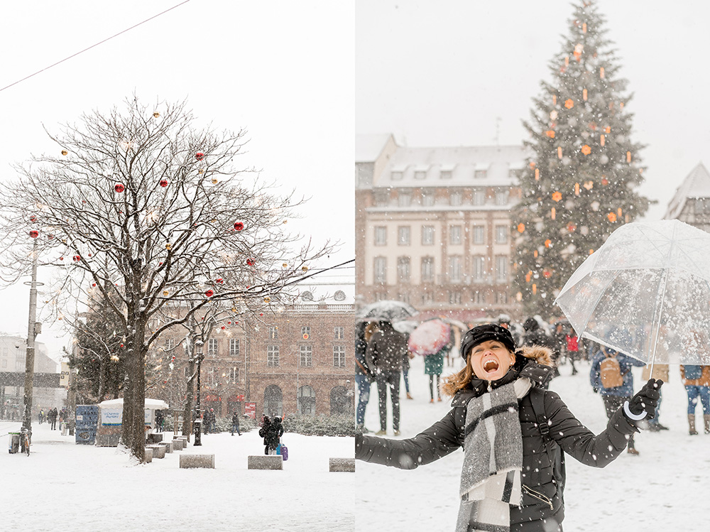 Strasbourg France Christmas Markets Capitale de Noel 2017 snow -02