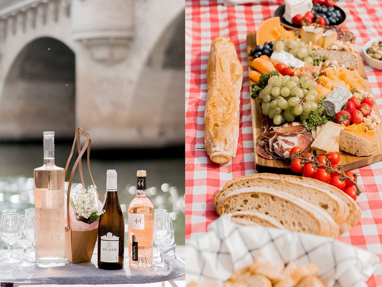 paris picnics with rosé