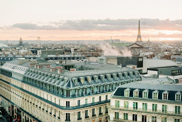 paris city view from galeries lafayette