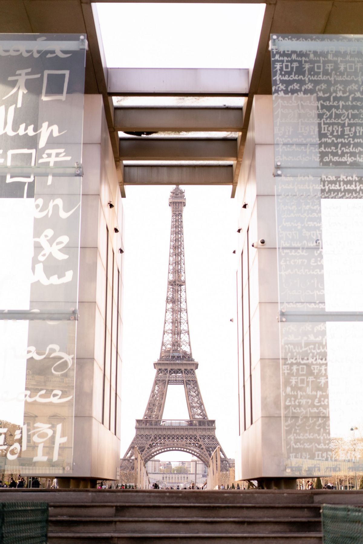 Peace wall at Eiffel Tower