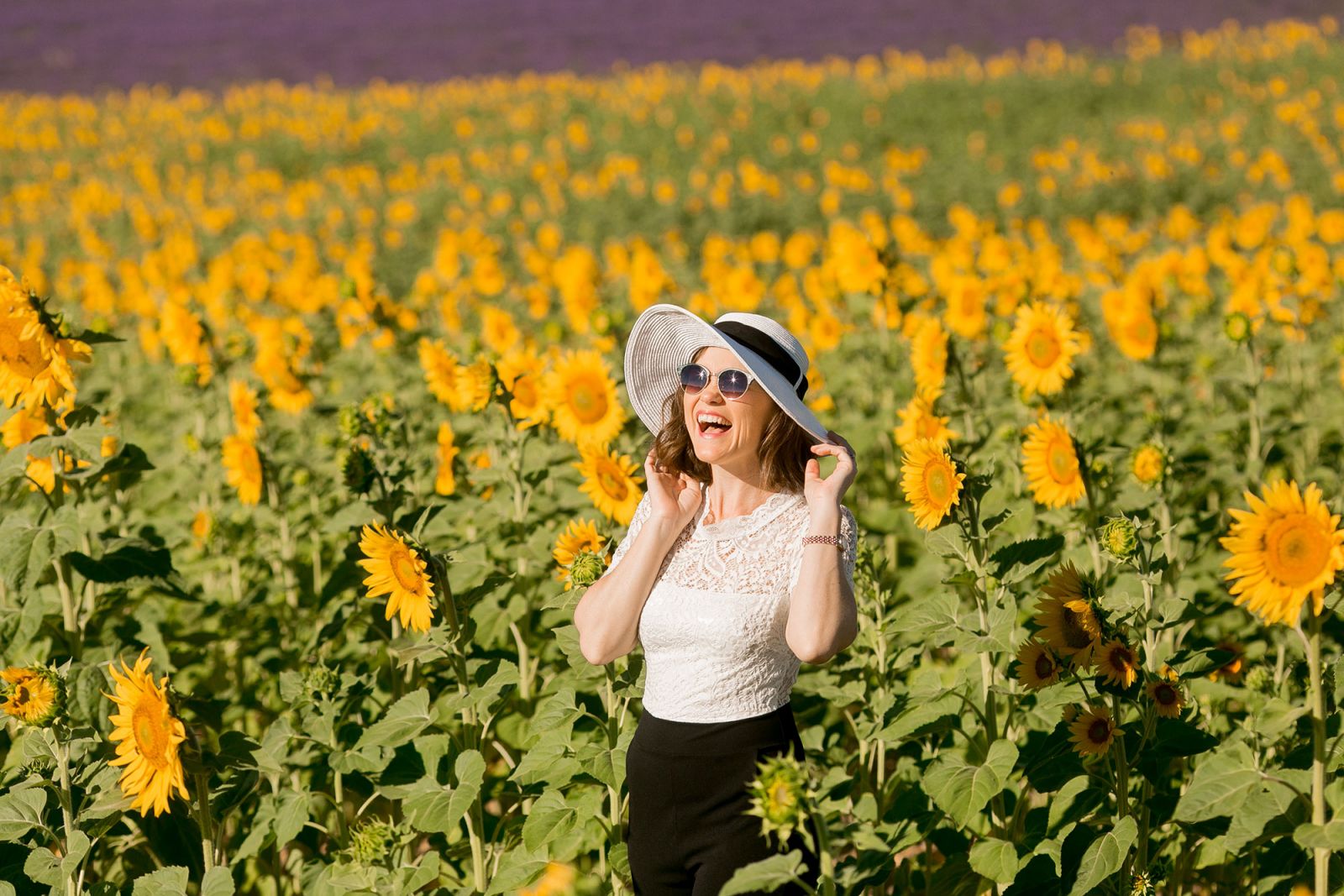 Paris Photographer in Sunflowerer Fields of Provence