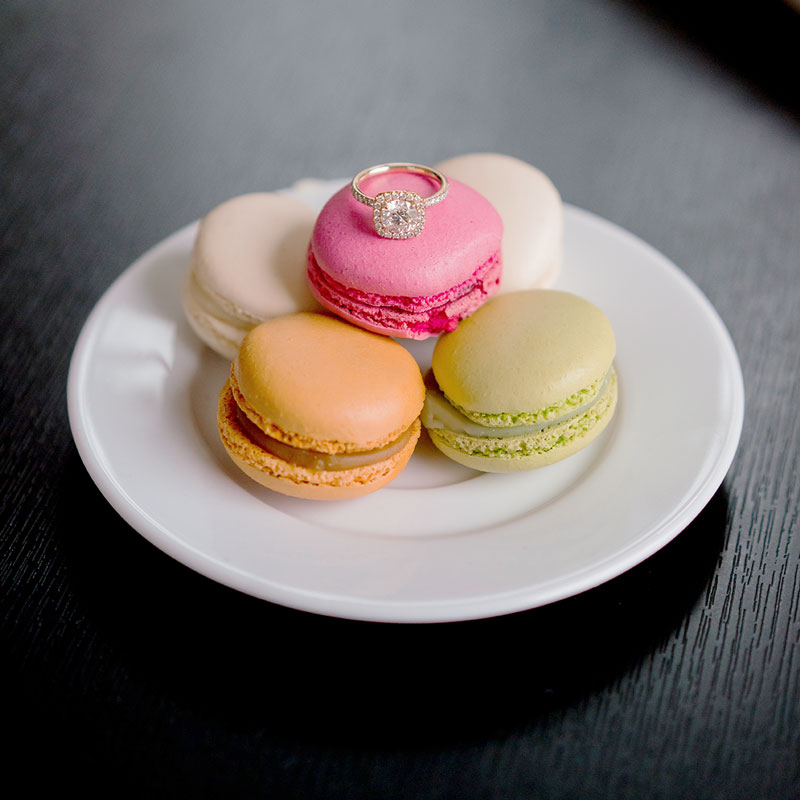 macaroons-with-engagement-ring-in-paris