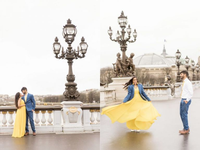 paris maternity photos at pont alexandre