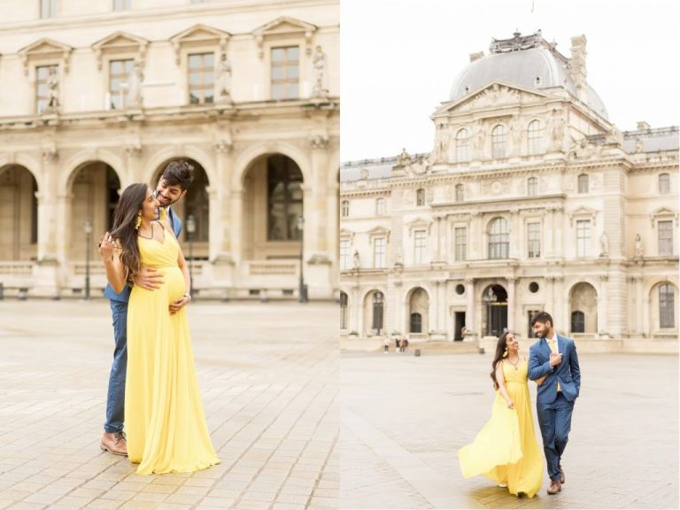 paris maternity photos at the louvre - 01