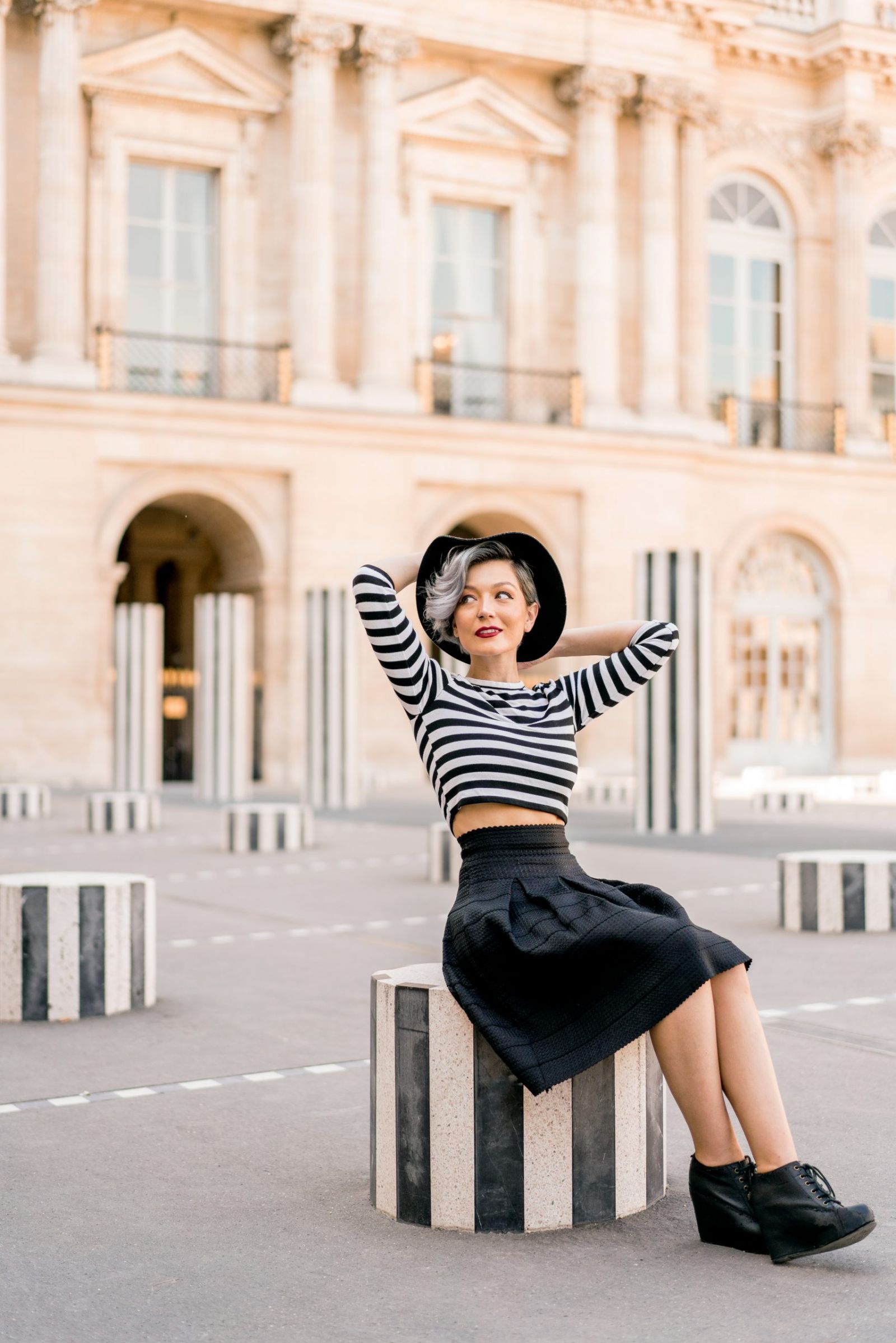 individual photo session at palais royal in paris