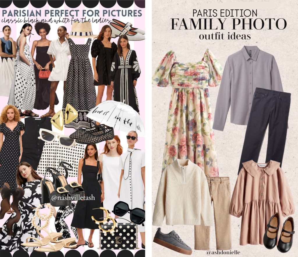 what to wear for your paris photoshoot inspiration from @nashvilletash and @ashdonielle
