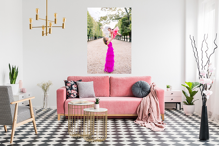 paris family session mom and daughter in tuileries wall art