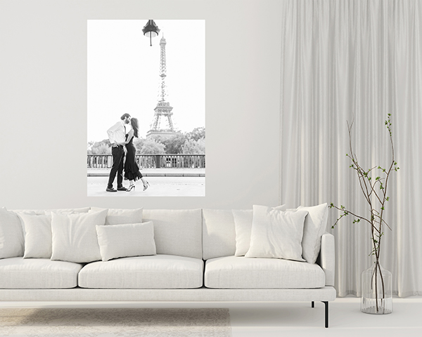 paris couples photoshoot wall art